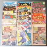 Seventeen DC comics comprising Big Town 9, 41, 43 and 44, Mr District Attorney 20 and 54, I-Spy 50