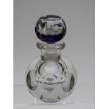 A Perthshire millefiori paperweight scent bottle or inkwell with signature cane, height 16cm