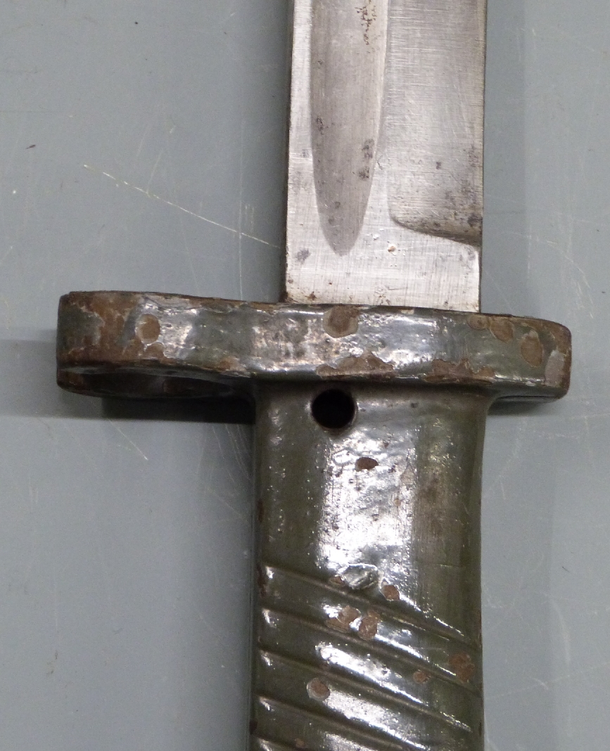 German 88/98 pattern Ersatz all steel knife bayonet with nine groove hilt, acceptance stamp to - Image 5 of 6