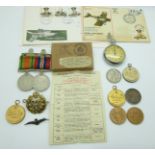 Royal Air Force WWII War Medal and Defence Medal awarded to 572029 Sgt Wilson TR, with