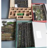 A very large collection of 15mm scale hand painted white metal war gaming soldiers.