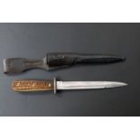 German Luftwaffe Forestry dress bayonet / knife marked Ch.A.W. and Waffen Loesche to ricasso with