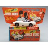 Corgi Toys diecast model James Bond Toyota 2000GT with white body, spoked hubs and figures, 336,