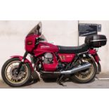 1980 Moto Guzzi V1000SP motorcycle registration FPH 635V, with 948cc V twin engine, current recorded