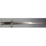 British 1887 pattern Martini Henry sword bayonet Mk4, with clear stamps to ricasso and 47cm fullered