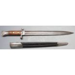 British 1888 pattern bayonet Mk1 second type, clear stamps to ricasso and pommel, 30cm blade, with