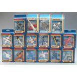Sixteen Matchbox Skybusters diecast model aeroplanes, all in original display boxes.