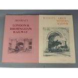 Bourne's Great Western Railway and London and Birmingham Railway large format books
