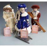 Three limited edition Franklin Mint Heirloom dolls Andrew John, Margaret Lunn and Elizabeth Ann, all