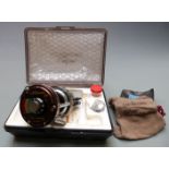 Daiwa Millionaire 6H multiplier fishing reel in original case with accessories