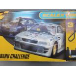 Scalextric Sport Subaru Challenge model motor racing 1094, in original box.