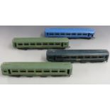 Four Lima or similar 0 gauge model railway coaches including SNCF.