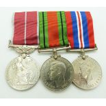 British Empire Medal named to 7641854 A/W.O.CL.2 Reginald G Jeffery, RAOC, Defence Medal and 1939-45