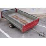 Tipping car trailer, approximately 6 x 4ft