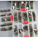 A very large collection of 15mm scale hand painted white metal war gaming soldiers.