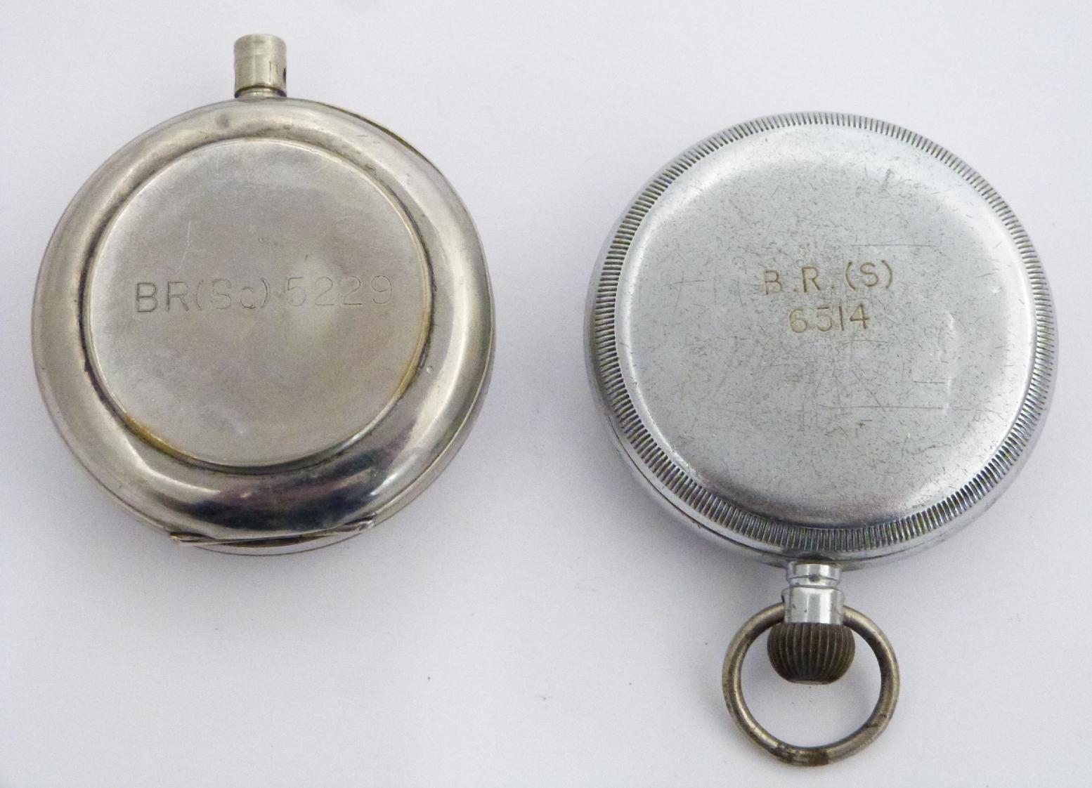 Two British Railways keyless winding open face pocket watches, one a Cyma Southern region the - Image 2 of 2