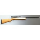 BSA Mercury .22 air rifle with semi-pistol grip, raised cheekpiece and Nikko Sterling 4x20 scope,