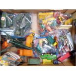 A large collection of Corgi, Dinky, Matchbox and similar diecast model vehicles including