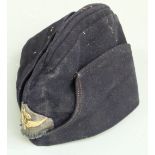 Air Force side hat with cloth badge winged propeller under crown