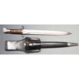 British 1888 pattern Mk1 second type bayonet, with clear stamps to ricasso for Enfield and WWG