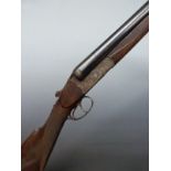 Belgian .410 single barrelled folding poacher's shotgun with chequered grip and forend and 27.5 inch
