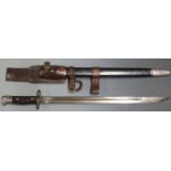 British 1907 pattern sword bayonet, some clear stamps, Wilkinson maker and 6.S.Staff 298 (South
