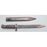 Israel K98 conversion bayonet marked Carl Eickhorn 1787 to ricasso, 24.5cm fullered blade and