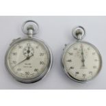 Two British Railways stopwatches, one Western region the other Eastern region, both with