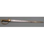 British Volunteers c1801 Baker sword bayonet stamped 19 over crown to ricasso and 11 over 103 to