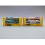 Two Corgi Toys diecast model vehicles Whizzwheels Pontiac Firebird 343 and Land-Rover (109' W.B.)