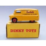 Dinky Toys diecast model Bedford 10-CWT Van 'Kodak' with yellow body, red hubs and 'Kodak