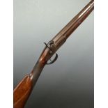 Joseph Manton & Son 16 bore percussion hammer action shotgun with lock marked 'Jno Manton & Son