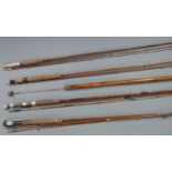 Split cane / cane fly fishing rods including R Chapman and Co 'The Chess', Blackman 'The