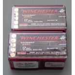 One-hundred Winchester Varmint HV .17HMR rifle cartridges, sealed in original boxes. PLEASE NOTE