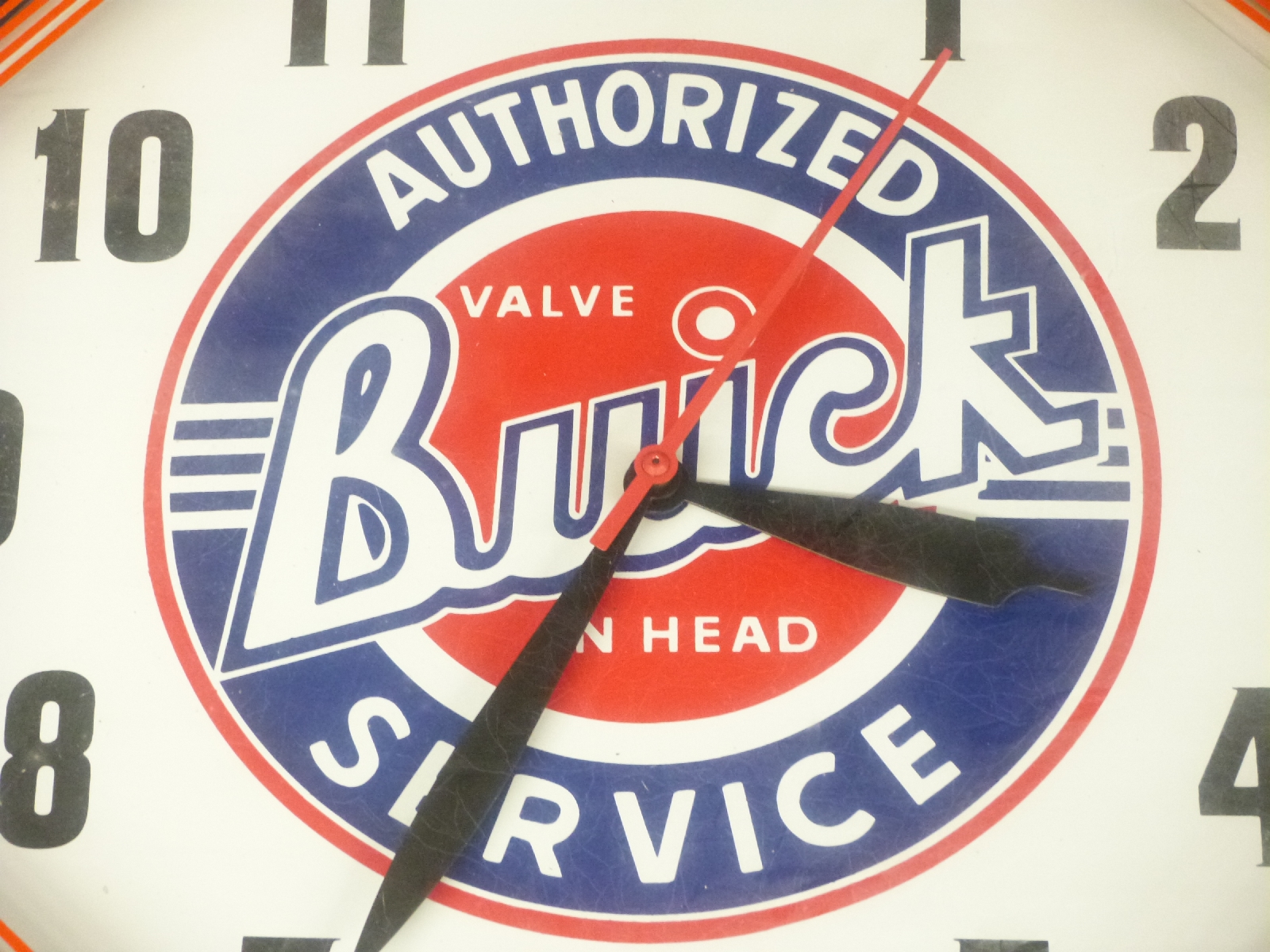 Buick octagonal electric 'Authorized Service' garage advertising clock with neon tube surround, - Image 2 of 2