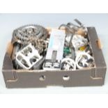 Collection of retro bicycle parts including Shimano XT, STX RC etc