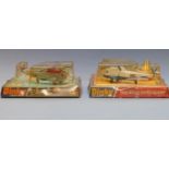 Two Dinky Toys diecast model helicopters Sea King 724 and Bundesmarine Sea King 736, both in