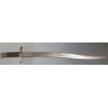 British 1863 pattern Whitworth sword bayonet, some clear stamps to ricasso and pommel, 58cm fullered