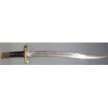 British style 1856/58 pattern volunteers bayonet with brass crossguard and pommel and 42cm