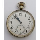 London Passenger Transport Board. railway interest, keyless winding open faced pocket watch with