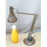 Retro Anglepoise 90 lamp and a BOC soda siphon