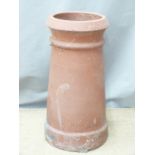 A terracotta chimney pot, H55cm