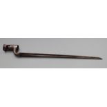 British Brown Bess socket bayonet with 3" (7.5cm) socket and 43cm blade