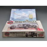 Two model kits Airfix Series 20 1:12 scale 1930 4.5 Litre Supercharged Bentley 20440 and Revell 1:48