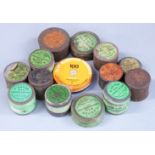 Fourteen percussion cap and primer tins including F Joyce & Co and Eley, some with contents.