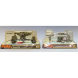 Two Dinky Toys diecast model military vehicles 88mm Gun 656 and Static 88mm Gun with Crew 662,