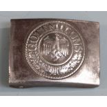 German Third Reich Nazi 'Got Mit Uns' steel belt buckle