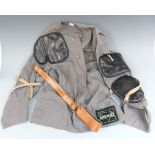 Flintwear target rifle shooting jacket and leather belt with Anschutz and The Royal British Legion