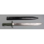 German 88/98 pattern Ersatz all steel version of the 98/05 sawback bayonet with, 36cm sawback