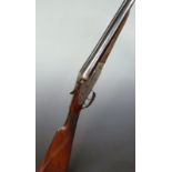 COLLECTING Winton Spanish 12 bore sidelock side by side ejector shotgun with engraved locks, trigger